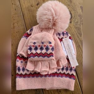 Ladies hat and glove set